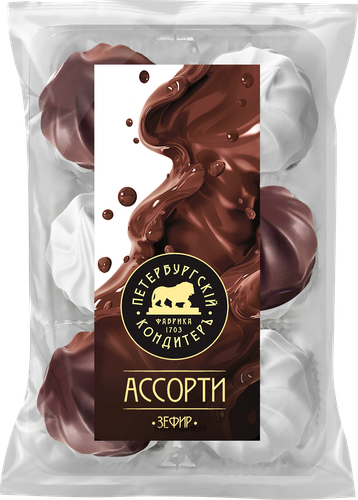 

Зефир Петербургский Кондитеръ ассорти ванильный в глазури 350 г