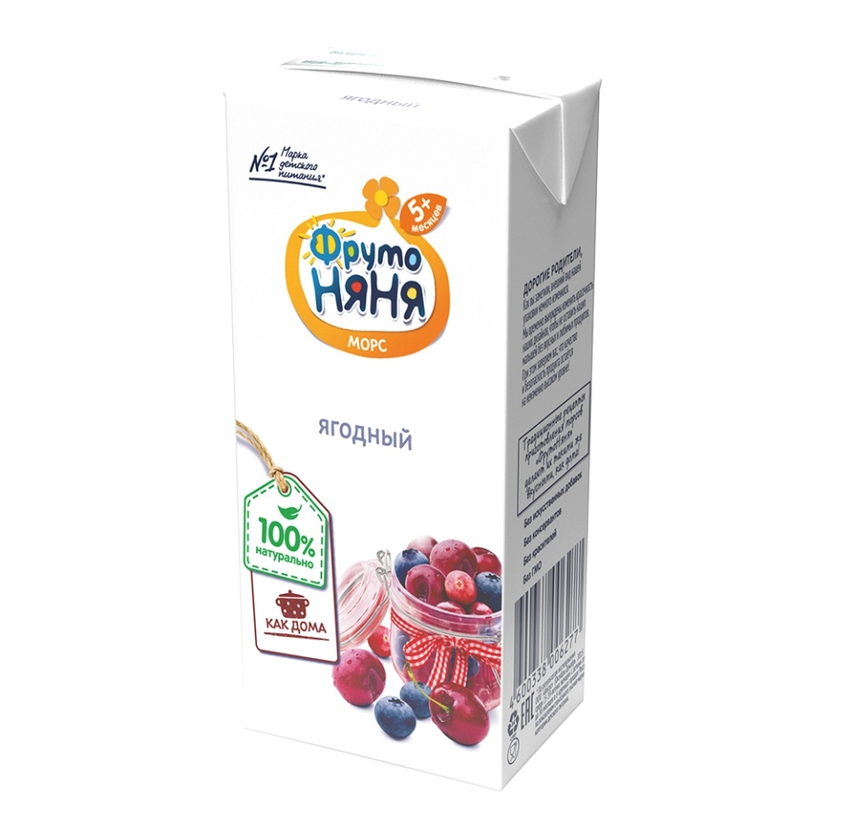 

Морс ФрутоНяня Ягодный 200 мл