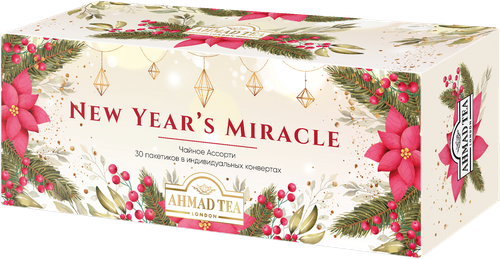 

Микс чайный Ahmad Tea Ассорти Новогоднее чудо 30 пакетиков, 60 г