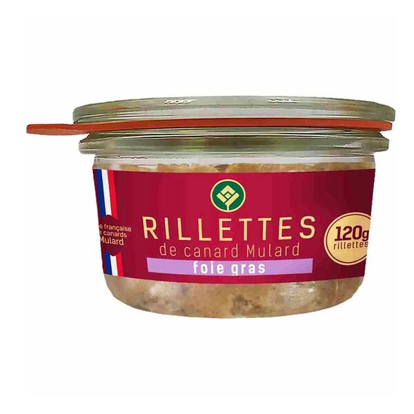 Рийет Галерея вкуса с фуа-гра Rilletes de canard foie gras 120г Беларусь