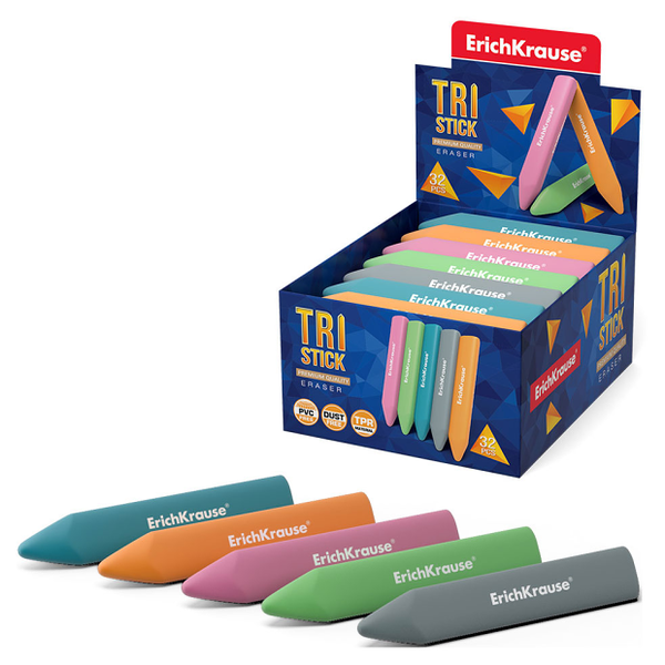 Ластик ErichKrause Tri Stick, 1 шт