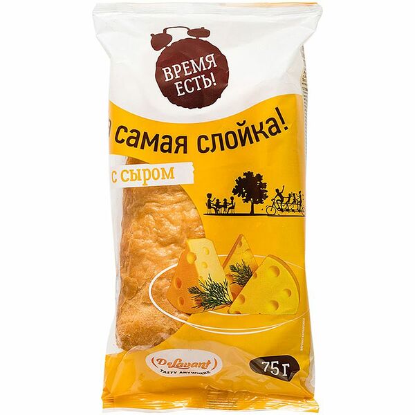 Слойка Время есть! с сыром, 75 г
