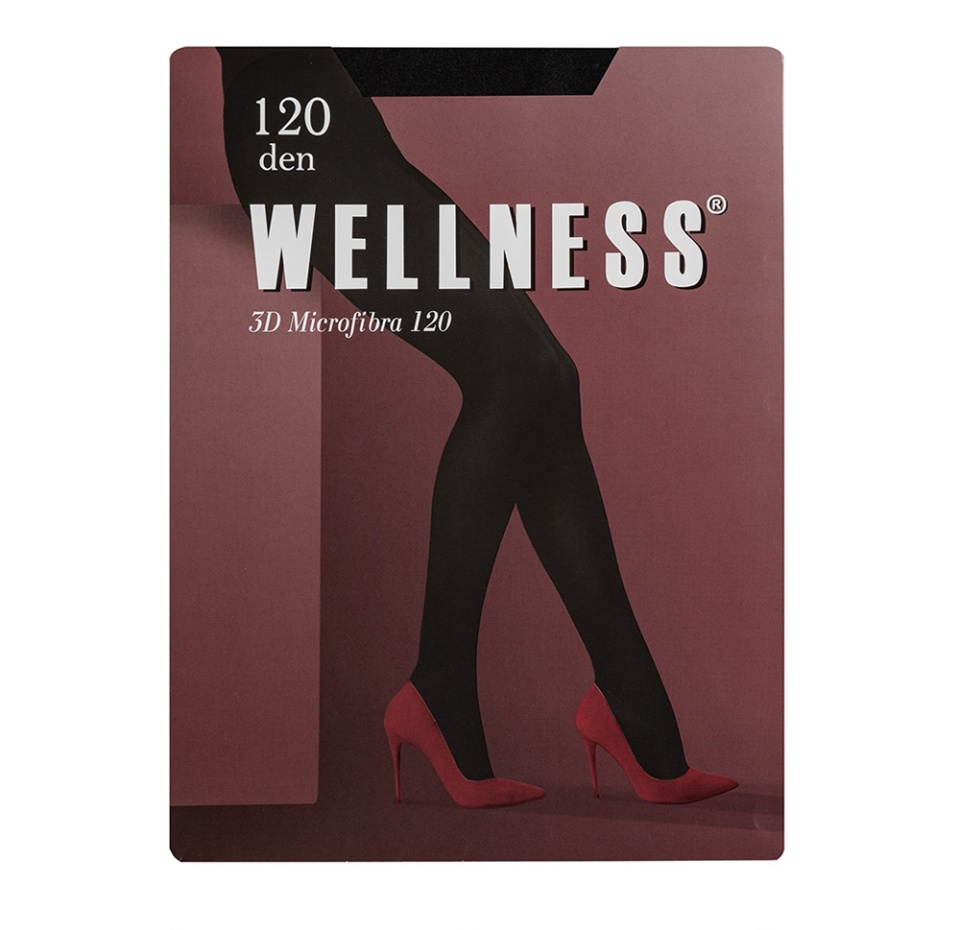 

Колготки Wellness 3D Microfibra 120 den цвет черный, размер 2, Россия