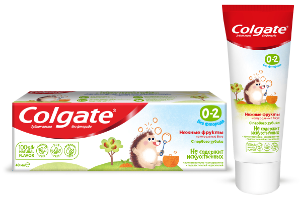 Зубная паста Colgate нежные фрукты до 2 лет