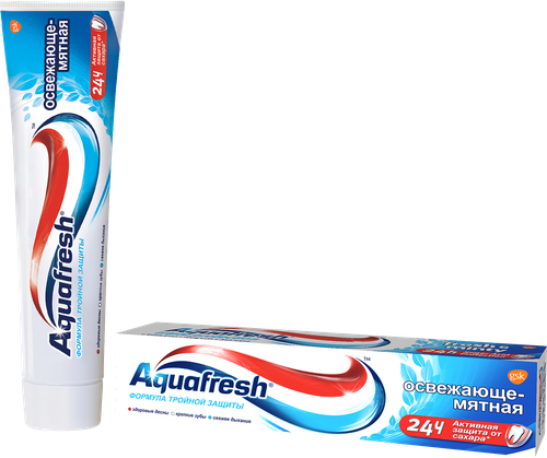 

Зубная паста Aquafresh Тройная защита освежающе-мятная 100 мл