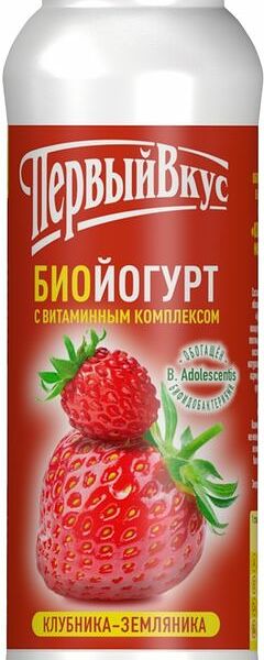 Биойогурт Первый Вкус Клубника-Земляника 2.5% 270г
