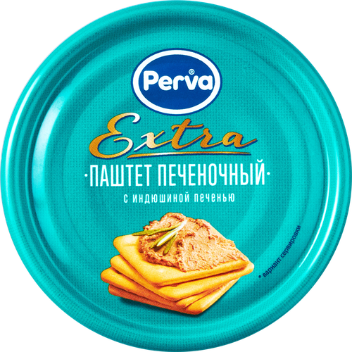 

Паштет Perva Extra печёночный с индюшиной печенью 90 г