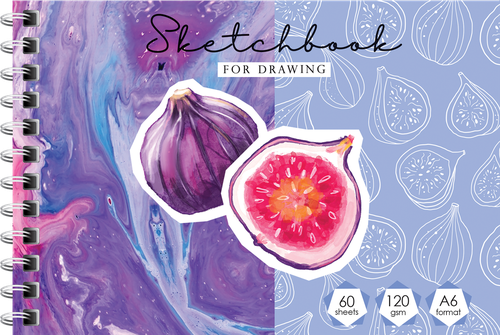 

Скетчбук ARTSPACE Your dreams А6, 60 листов в ассортименте