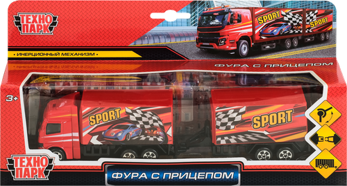 

Машина ТЕХНОПАРК 20см, с прицепом, в ассортименте Арт. 314528/529