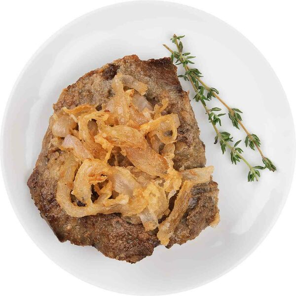 Печень жареная с луком 2 шт.