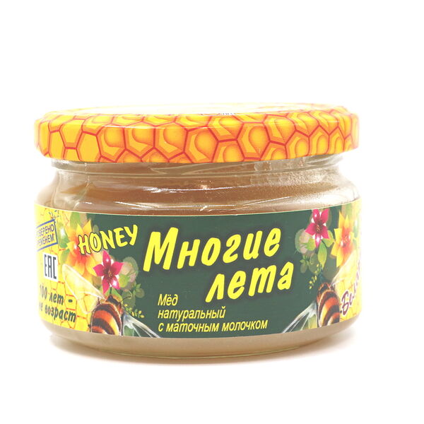 Мёд с маточным молочком Многие лета 