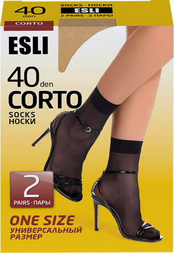 

Носки женские ESLI Corto р. 23–25, 40 den melone, Арт. 8С-7СПЕ, 2пары
