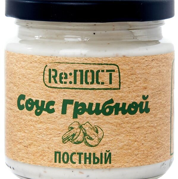 Соус майонезный Re:ПОСТ Vegan постный Грибной 20% 200г