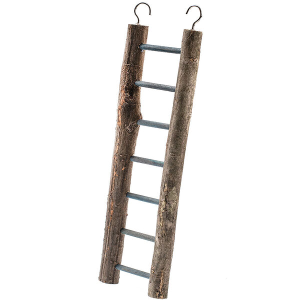 Лестница для птиц натуральная деревянная, 38 см