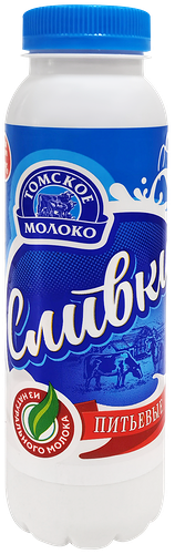 Сливки пастеризованные ТОМСКОЕ МОЛОКО 20% ГОСТ, без змж, 250г