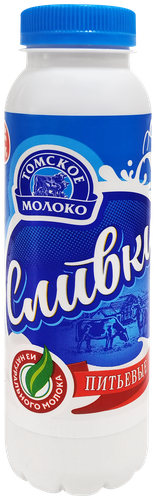 

Сливки пастеризованные Томское молоко 20% 250 г