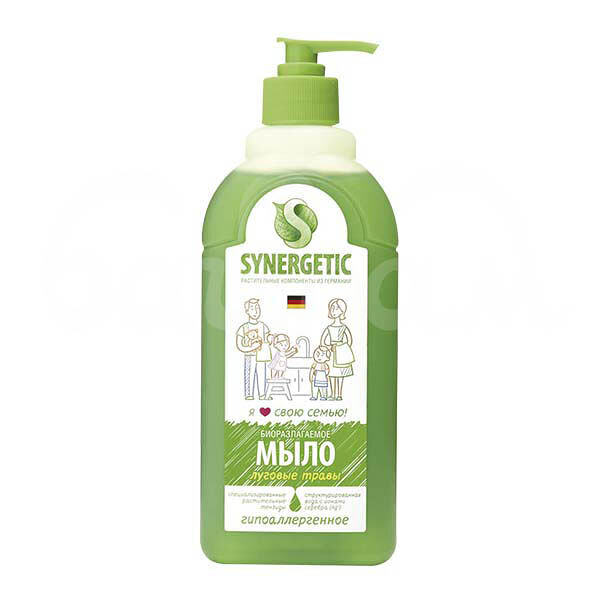 Мыло жидкое Synergetic 500мл Луговые травы