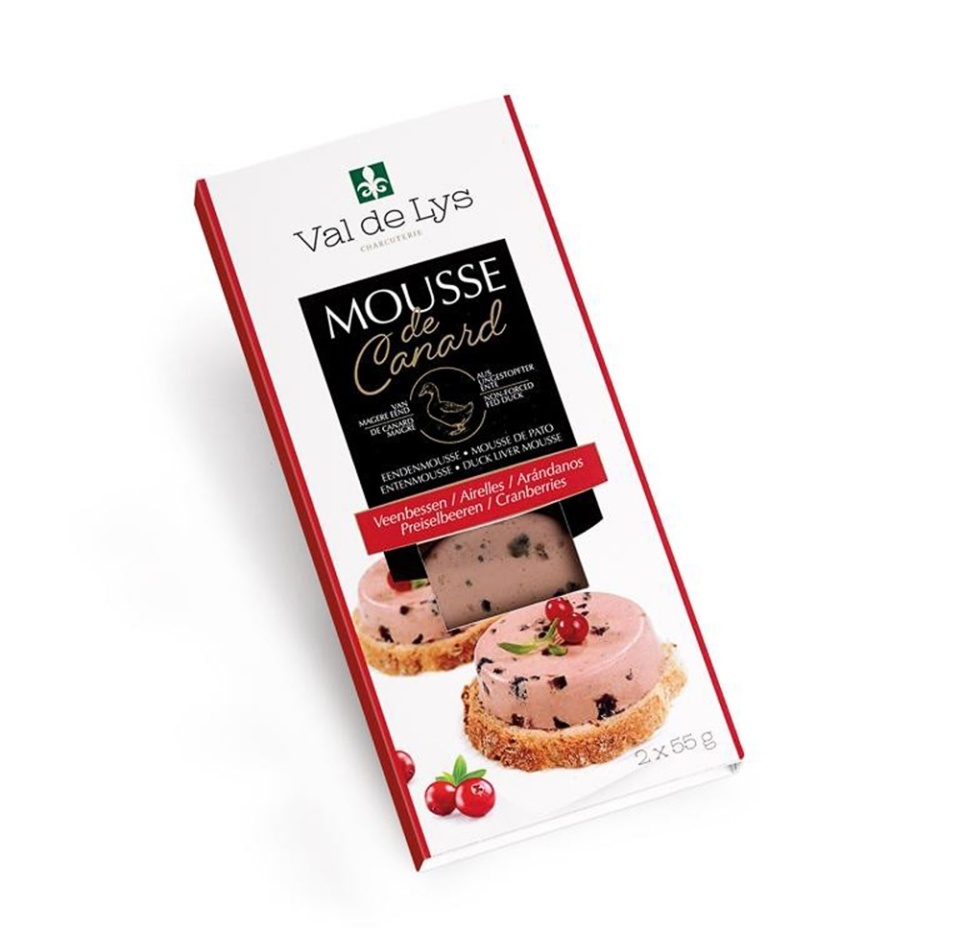 

Мусс Pate Grand - Mere из утиной печени с клюквой 2х55г Бельгия