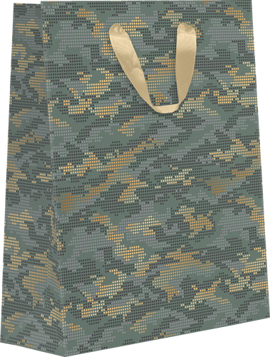 

Пакет подарочный Military с тиснением, 25,5х31,5х11см, в ассортименте