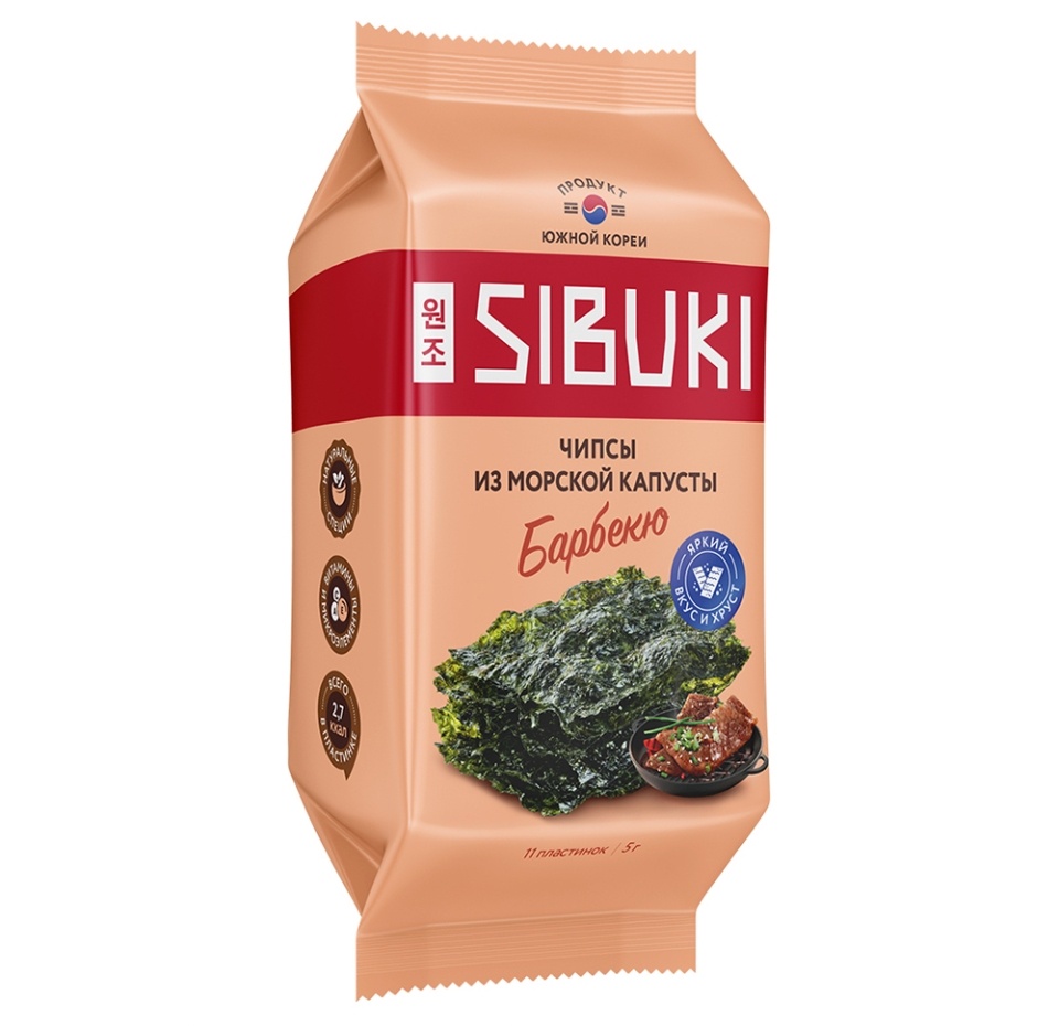 

Чипсы SIBUKI Барбекю из морской капусты 5г