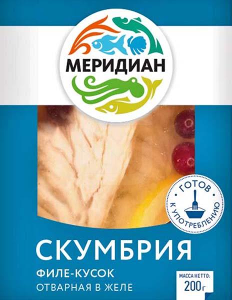 

Скумбрия Меридиан отварная в желе