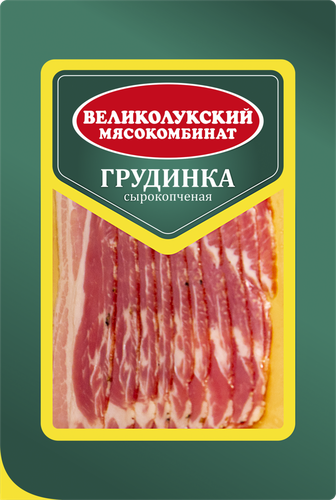 

Грудинка Великолукский Мясокомбинат сырокопченая нарезка 150 г