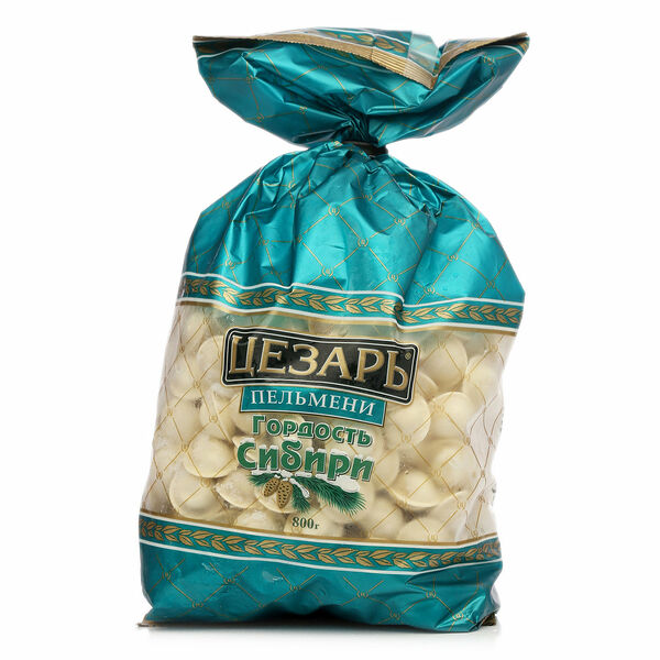 Пельмени из свежего мяса Цезарь гордость Сибири, 800г