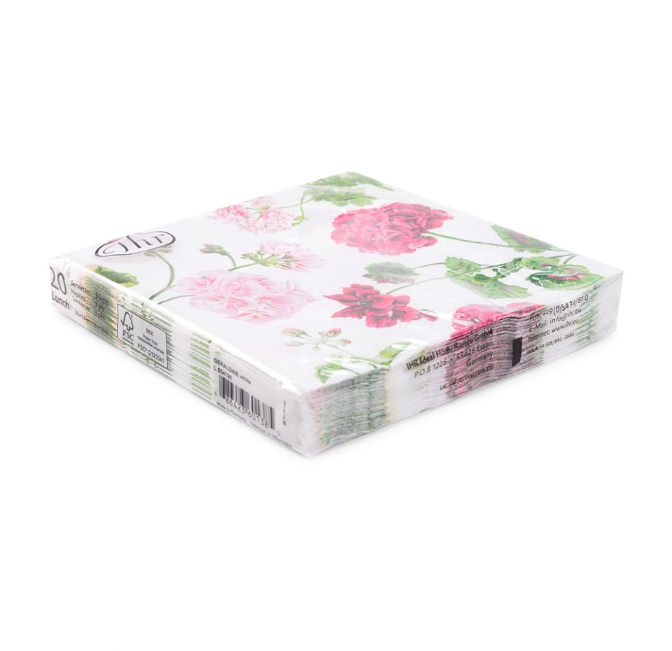 

Салфетки IHR Geraldine white 33х33 см 20 шт