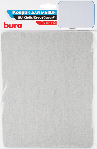 

Коврик для мыши ОКЛИК Buro 23x18x0,3см, серый Арт. BU-CLOTH