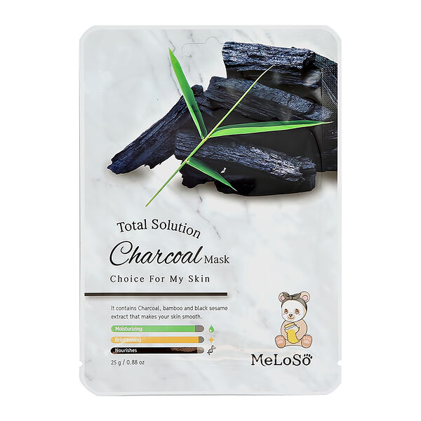 Маска для лица Meloso с экстрактом древесного угля (очищающая) 25 г