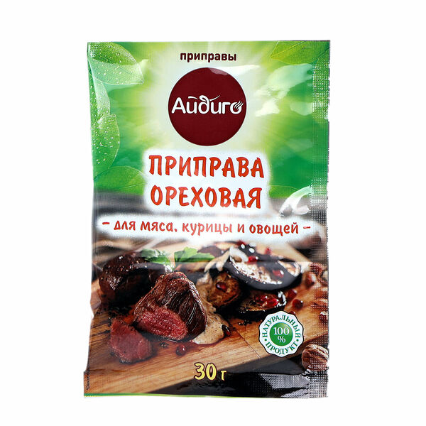 Приправа ореховая для курицы, мяса и соусов ТМ Айдиго