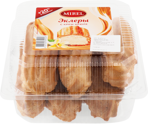 

Пирожные Mirel Эклеры с крем-брюле 180 г