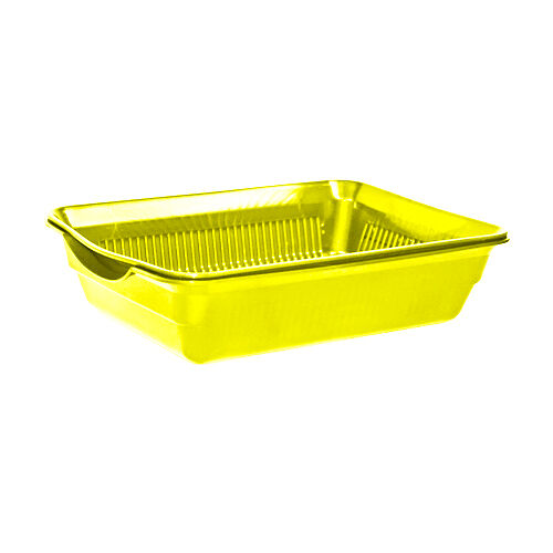 HOMECAT Atlantis Туалет для кошек с сеткой 36х25,5х9см желтый перламутр