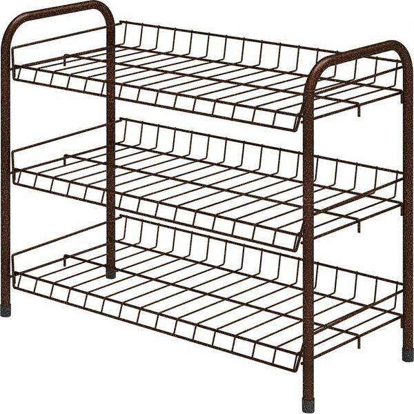 Этажерка для обуви металлическая Ника, 3 полки, разборная, 66х28х52 см