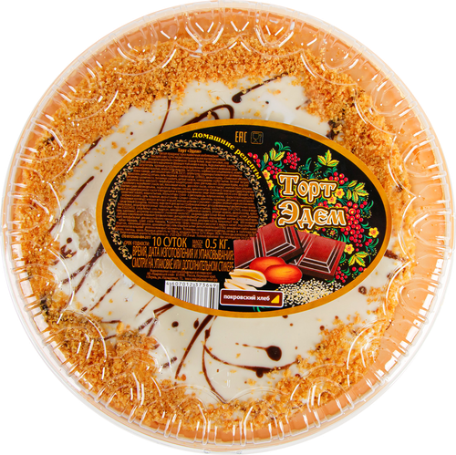 

Торт Покровский Хлеб Эдем 500 г