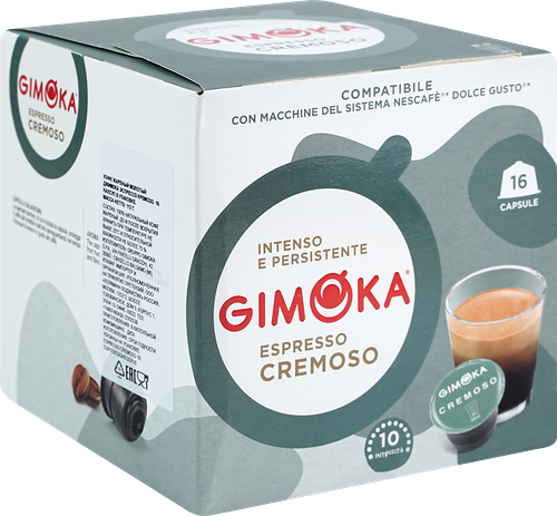 Капсулы формата Dolce Gusto Gimoka Espresso Cremoso 16 капсул 112г, Италия