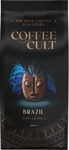 Кофе зерновой AMBASSADOR Coffee Cult Brazil натуральный жареный, 1кг