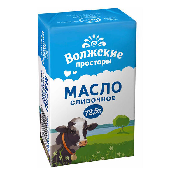 Масло сливочное Волжские Просторы 72.5%