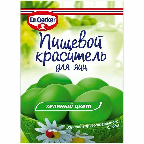 Пищевой краситель для яиц Dr.Bakers зеленый жидкий