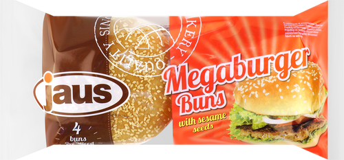 

Булочки для гамбургеров JAUS с кунжутом, 4x4