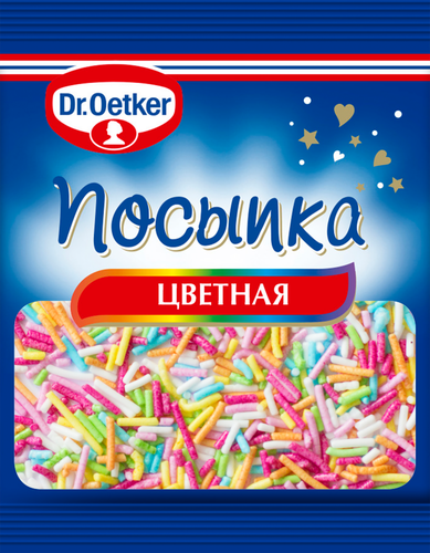 

Посыпка кондитерская Dr.Oetker Палочки цветная 10 г