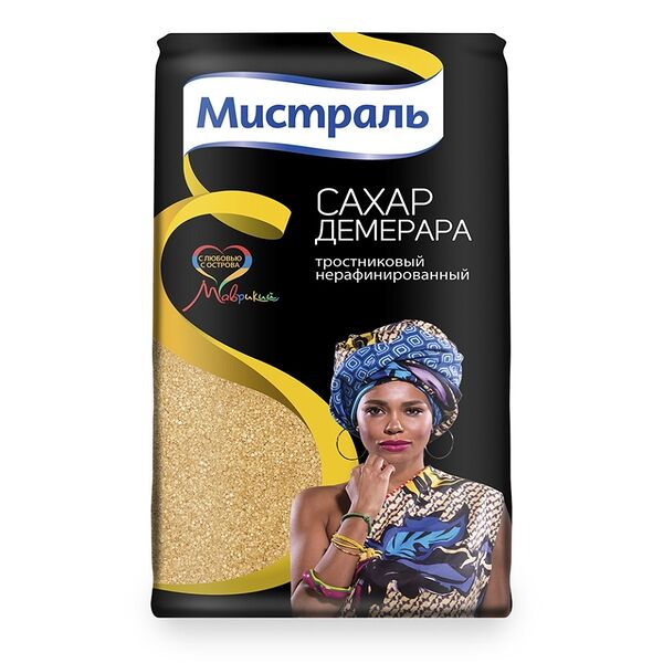 Сахар Мистраль Демерара тростниковый нерафинированный 900 г