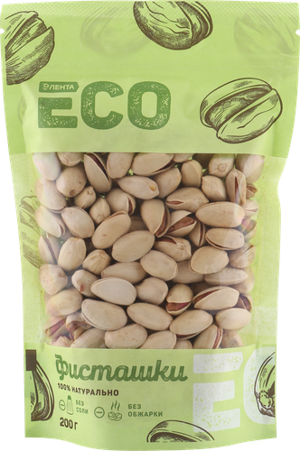 

Фисташки сушеные ЛЕНТА ECO в скорлупе, 200г
