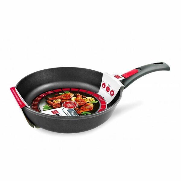 Сковорода литая алюминиевая Нева с тефлоновым покрытием со съемной ручкой, 28 см