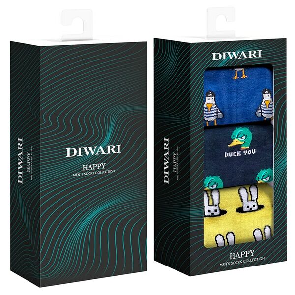 Носки мужские Diwari Happy Размер 42-43 3 пары