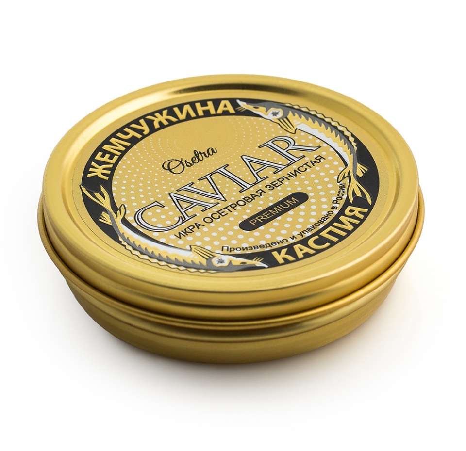 

Икра осетра Жемчужина Каспия зернистая PREMIUM 125г, Россия