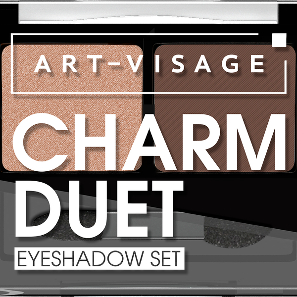 Палетка теней для век Art-Visage Charm duet Тон 02 3.6 г