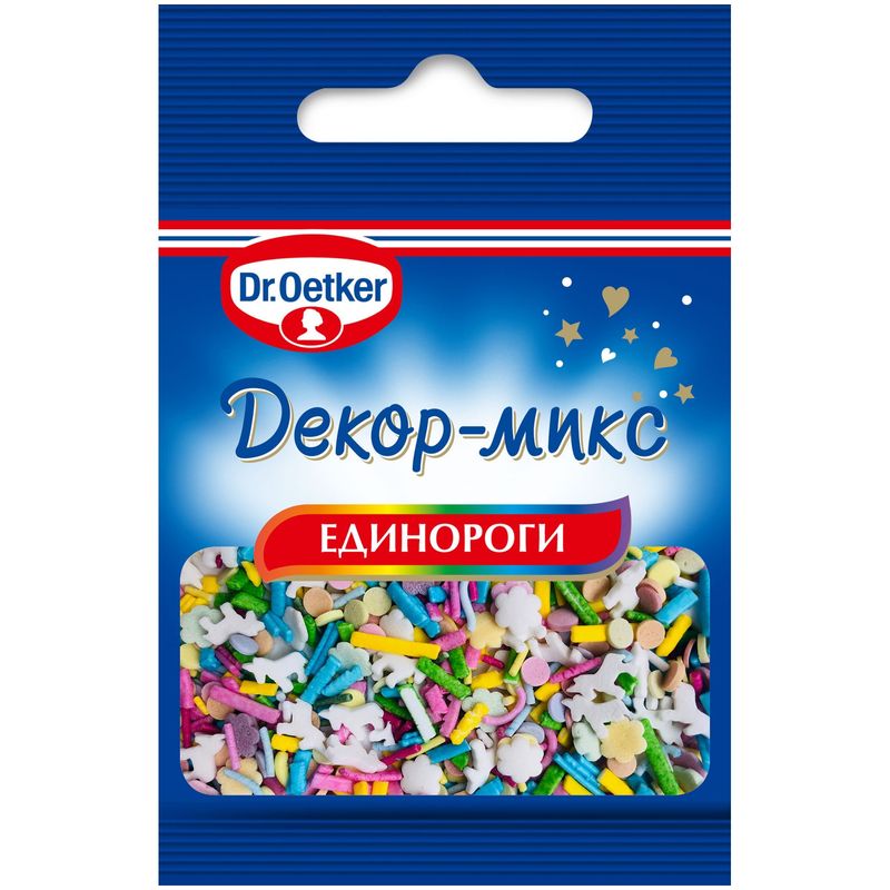 

Посыпка Dr. Oetker Декор микс Единороги 10 г