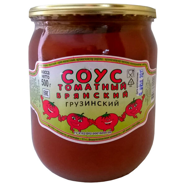 Соус Брянский 500г томатный грузинский ст/б