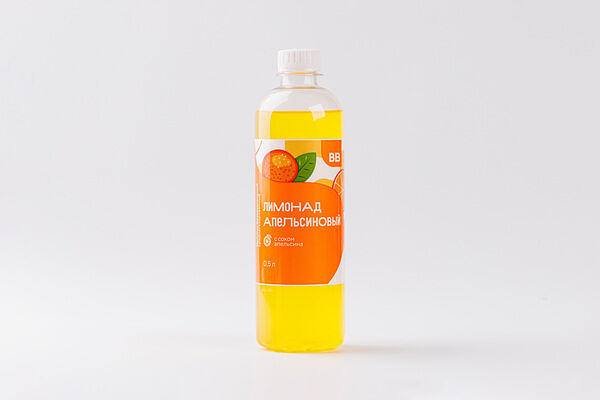 Лимонад Апельсиновый с соком, 0,5 л